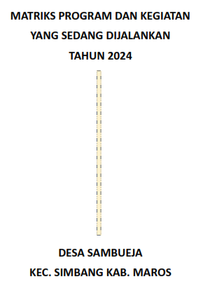 MATRIKS PROGRAM DAN KEGIATAN 2024